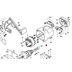 Carcasa Motor Sierra Circular Skil 5250-80 Original