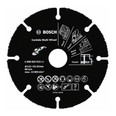 Disco Corte Bosch Amoladora 115 Mm Madera Plastico Clavos