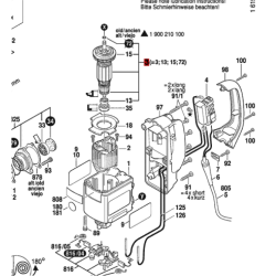 Inducido Rotor Bobina Taladro/martillo Gbh 4 Dfe Original