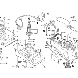 Inducido Rotor Bobina Lijadora Bosch Gss 280 A Original