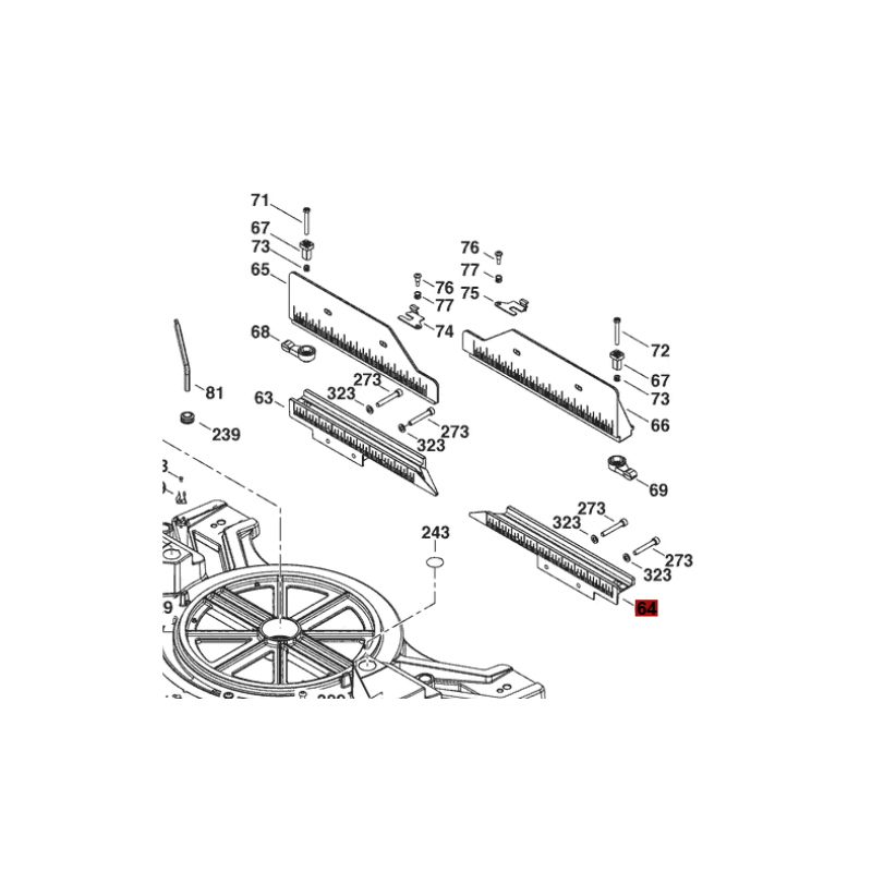 Tope De Ingletes Para Sierra Ingletadora Bosch Gcm 12 Gdl