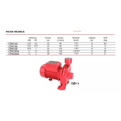 Bomba Banmotors Cpm 158 Centrifuga 1 Hp Casa Domicilio