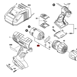 Motor Atornillador Bosch Gsr 14.4v Original