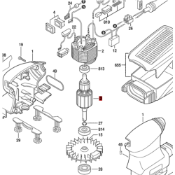 Inducido Rotor Bobina Lijadora Bosch Gss 140 Original