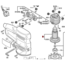 Inducido Bobina Lijadora Orbital Bosch Pex 12 A Original