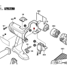 Switch Selector Palanca Atornillador Gsb 24 Ve-2 Bosch
