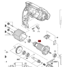 Inducido Rotor Bobina Taladro Gsb 550 Re Bosch Original