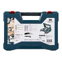 Juego Set Kit Bosch V-line 68 Pzs Puntas Mechas Tubos