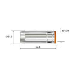 Boquilla Tobera Busa Conica Torcha Mig Mb 250 Universal