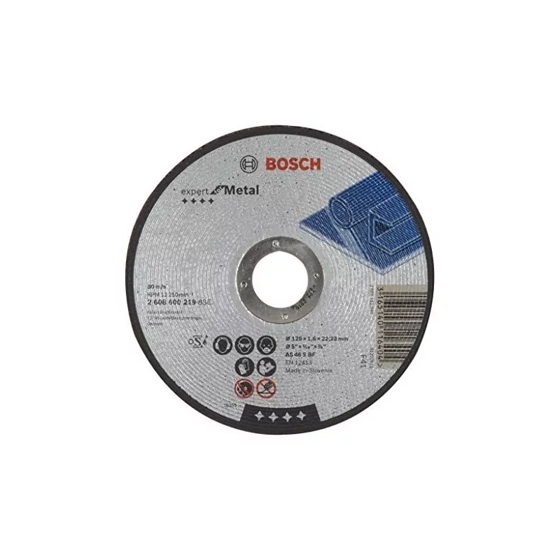 Disco De Corte Recto Bosch 125x1,6x22,23mm Expert For Metal