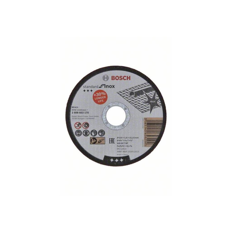 Disco De Corte Expert For Inox 115x1,6mm Bosch Original