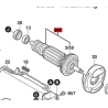 Inducido Rotor Bobina Amoladora Bosch Gws 670 Original