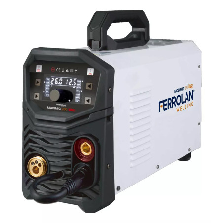 KIT MOBIMIG 200 LED SINERGICA 3 EN 1+ TORCHA MIG + REGULADOR ARGÓN FE050 - FERROLAN WELDING