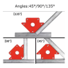 Escuadra Magnética Soporte Soldador 35 Kg 75 Lbs