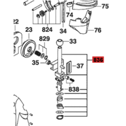 Vástago De Guía Para Caladora Skil 4750 Original