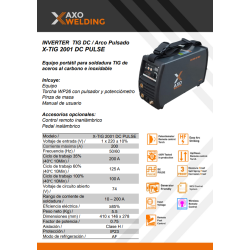 KIT INVERTER X-TIG 2001 DC PULSE