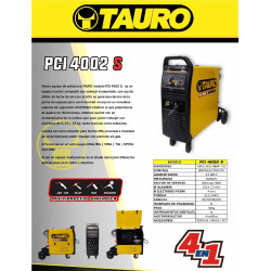 EQUIPO DE SOLDADURAS TAURO PCI 4002 S (380V)