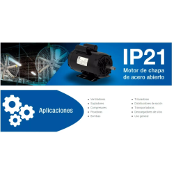 Motor Monofásico IP21 Carcasa de chapa - WEG  de 0,25CV 3000rpm 220V IP21 B48 B3