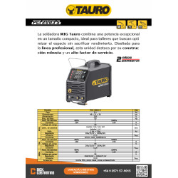 EQUIPO DE SOLDADURA MARCA TAURO MODELO PCI 2003 S MIG/MMA/TIG