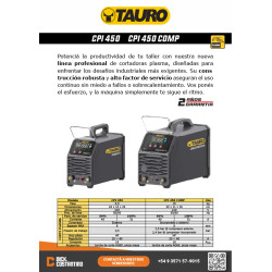 Equipo Plasma Tauro CPI 450 COMP (corte max. 8 mm)